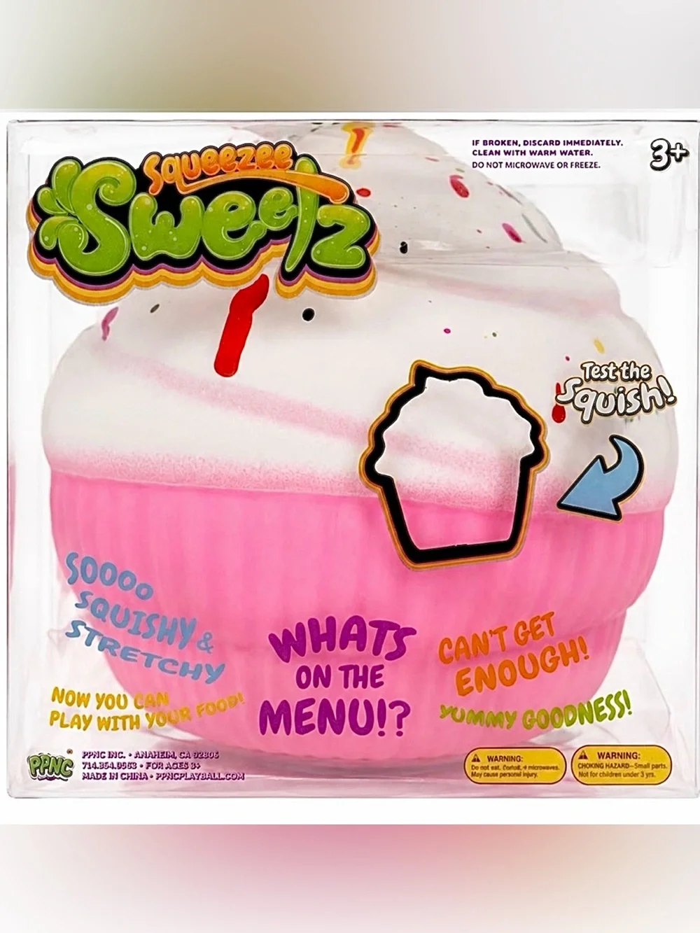 Pink Cupcake Squishy Toy 🧁 Squeezee Sensory toy NEW Sealed Scented!